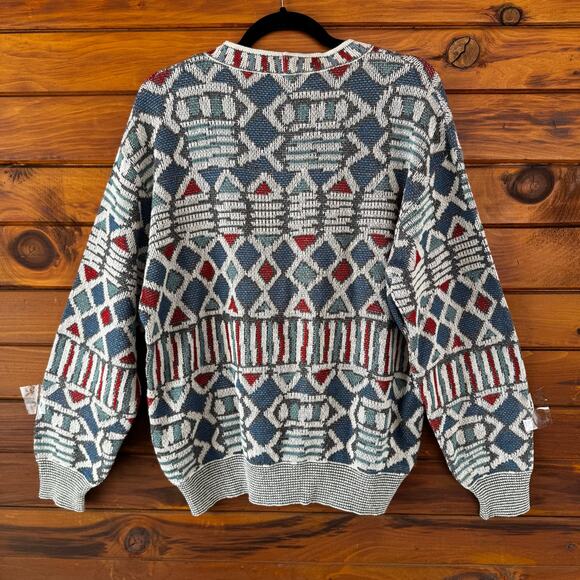 VINTAGE | MISSONI Sport Italy Print Cotton Blend Crewneck Sweater Size Medium - Picture 2 of 6